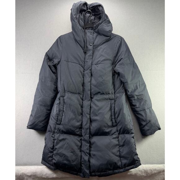 Gap Women’s Black Quilted Puffer Coat Jacket Size S Winter Outerwear - Picture 1 of 12